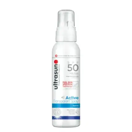 ULTRASUN Active Transparent Spray Sports SPF50 150ml
