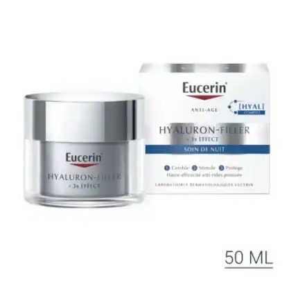 EUCERIN Hyaluron-Filler + 3x Effect Soin de Nuit 50ml