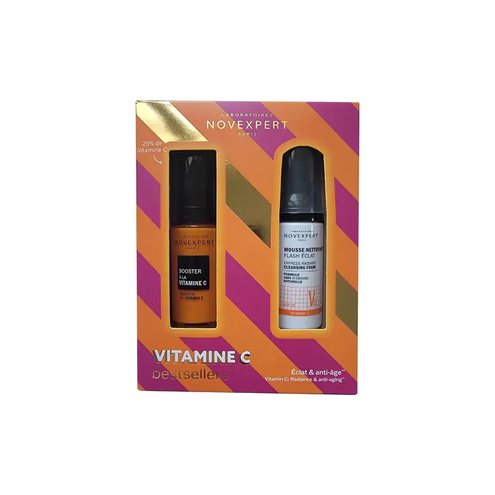 5867-novexpert-coffret-booster-vitamine-c-mousse-flash-eclat-40ml-offerte NOVEXPERT VITAMINE C + MOUSSE COFFRET
