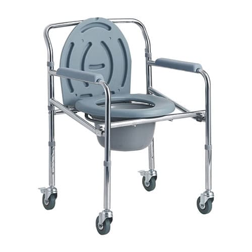 CHAISE-GARDE-ROBE-SUR-ROUES-PLIABLE Chaise De Toilette Avec Roues