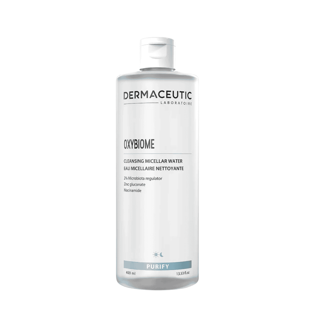 Design sans titre (11) DERMACEUTIC OXYBIOME EAU MICELLAIRE NETTOYANTE 400ML