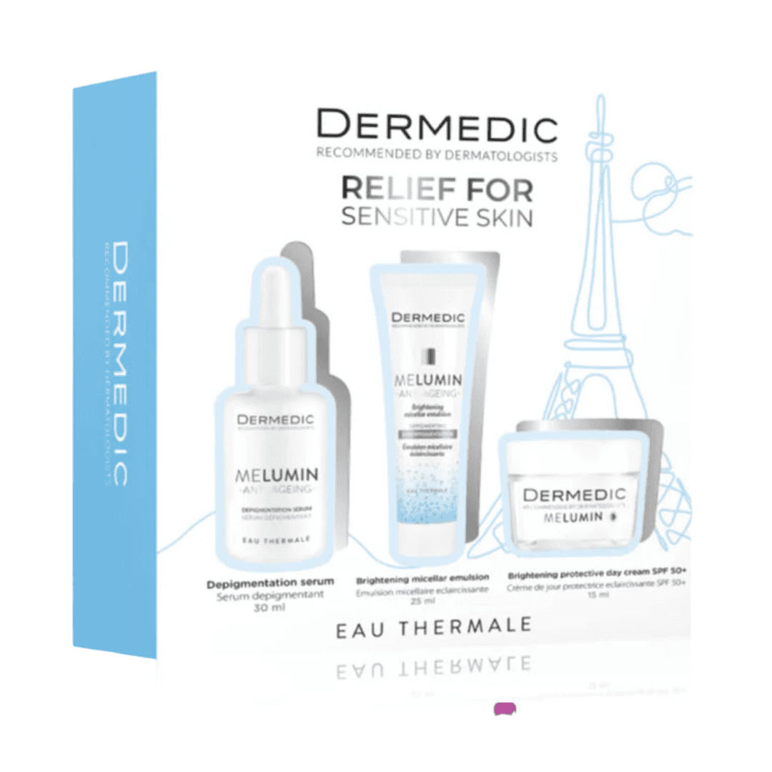 Design sans titre (20) Dermedic Coffret Melumin Anti Tache Peau Sensible