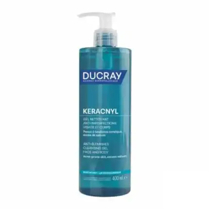 DUCRAY Keracnyl Gel Moussant Visage et Corps 400ml