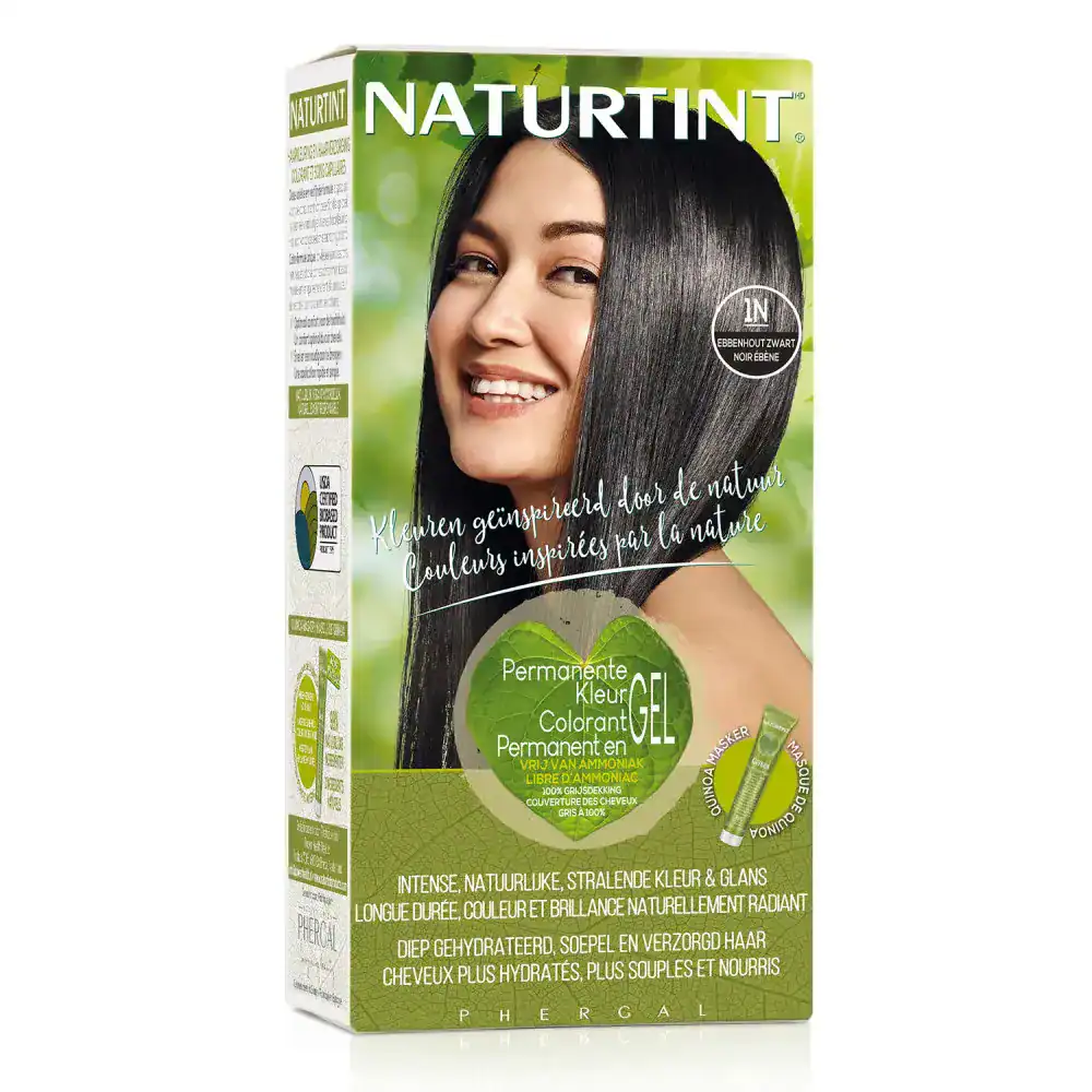 Naturtint Colorant Permanent en Gel 1N Noir Ebène | 170 ml