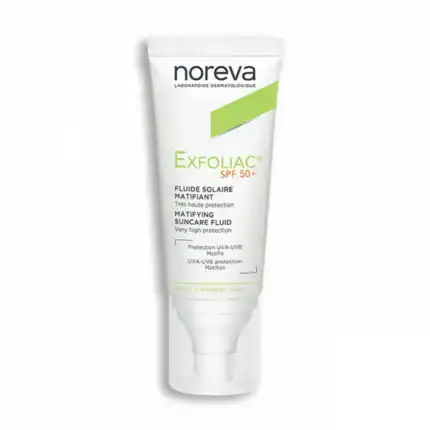 NOREVA Exfoliac Fluide Solaire Matifiant SPF50+ 40ml