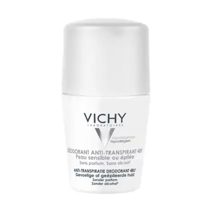 VICHY DEODORANT ANTI TRANSPIRANT 48H PEAUX SENSIBLES 50ML