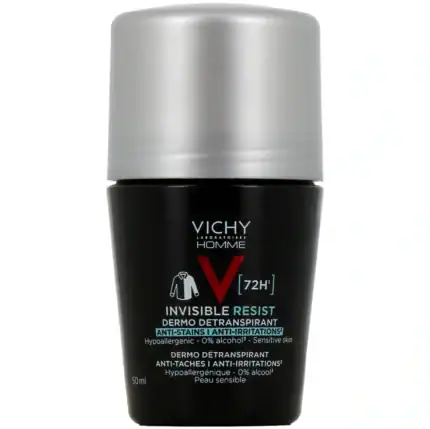 VICHY HOMME DEODORANT INVISIBLE RESIST DERMO-DETRANSPIRANT 72H ROLL ON 50ML