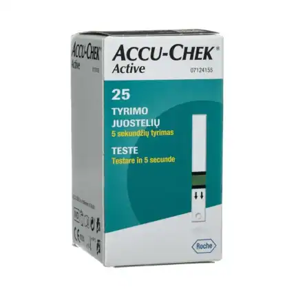 ACCU-CHEK ACTIVE BANDELETTES BOITE DE 25