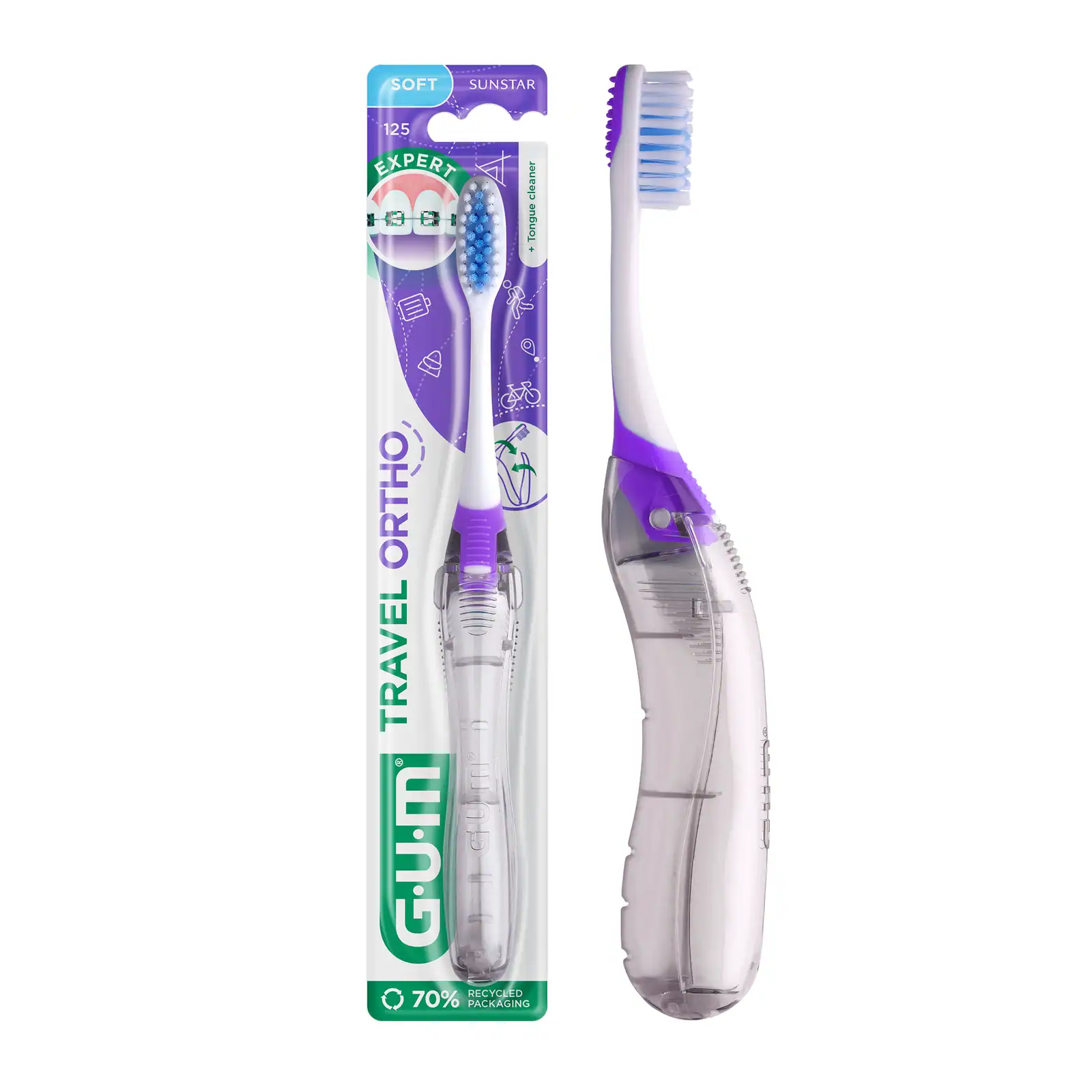 GUM BROSSE A DENTS ORTHO TRAVEL 125