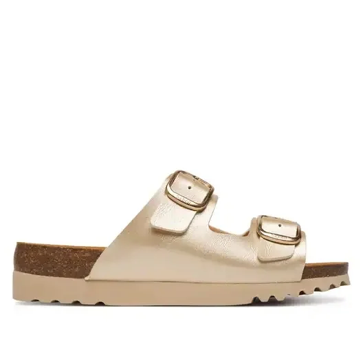 Scholl Harmony 2 Straps – Claquette orthopédique femme – Double Bride Beige Clair