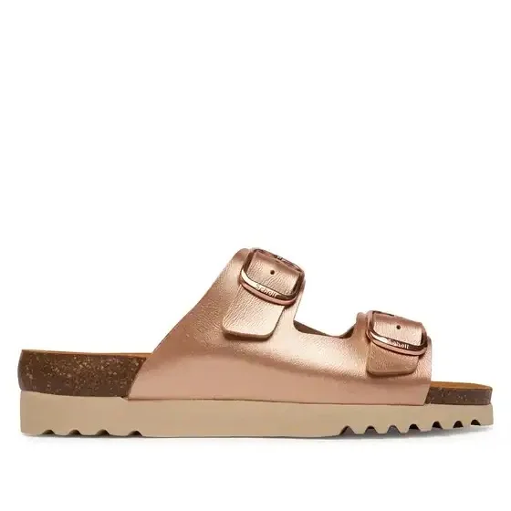 Scholl Harmony 2 Straps – Claquette orthopédique femme – Double Bride Beige Rosé